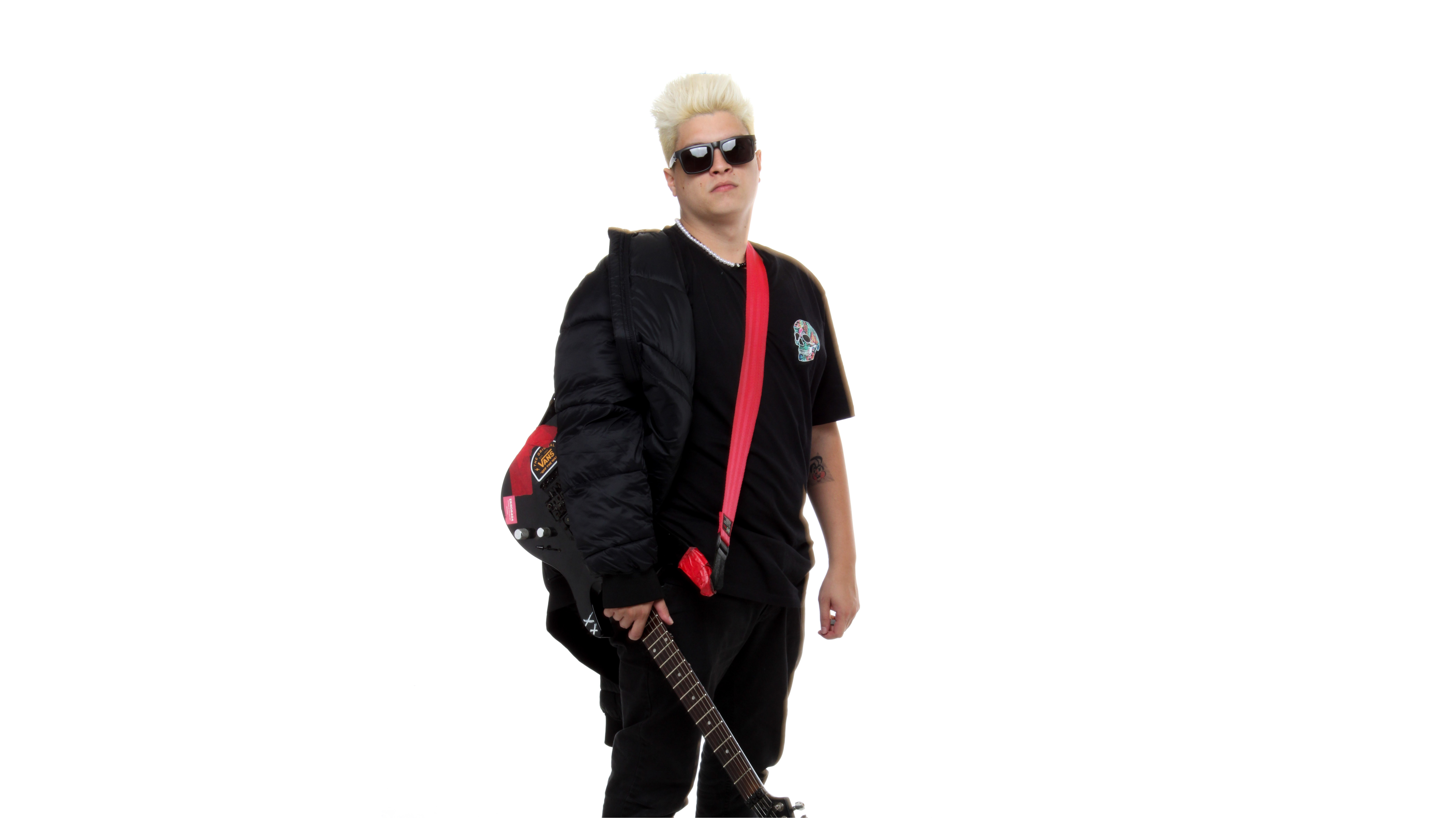 Guitarrista Tavinho no melhor estilo 'Exterminador do Futuro'